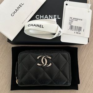 CHANEL 23S Caviar Zipped Wallet (BNIB)